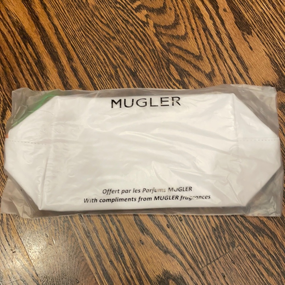Mugler White Rainbow Pouch NWT